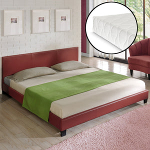 Kunstlederbett mit Matratze Kunstlederbezug Corium