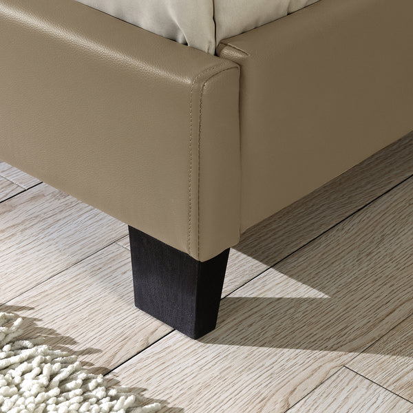 Kunstlederbett mit Matratze Kunstlederbezug Corium