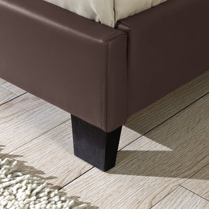 Kunstlederbett mit Matratze Kunstlederbezug Corium