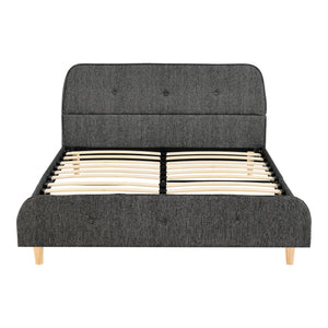 Polsterbett Silkeborg Kunstleder/Leinen in verschiedenen Größen und Farben en.casa