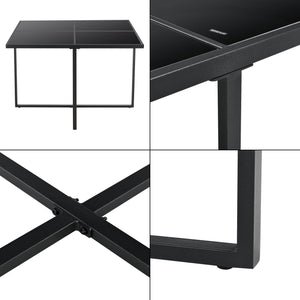 Polyrattan Gartenmöbelset Tarragona für 8 Personen in verschiedenen Farben en.casa