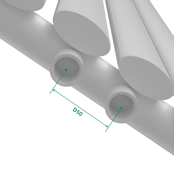 Design Röhrenheizkörper Nore Weiß 160x24cm Einlagig 438W [neu.haus]