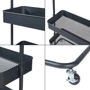 Rollbarer Garderobenständer Kumad 175x58x36 cm [en.casa]