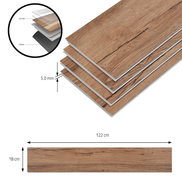 SPC Klickboden Okapirg Dekordielen 122 x 18 cm [NEU.HOLZ]