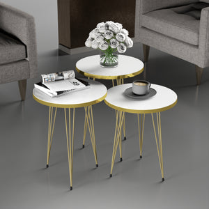Satztisch Ry 3er Set in versch. Farben [en.casa] - premiumXL