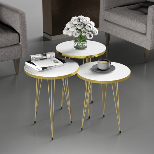 Satztisch Ry 3er Set in versch. Farben [en.casa] - premiumXL