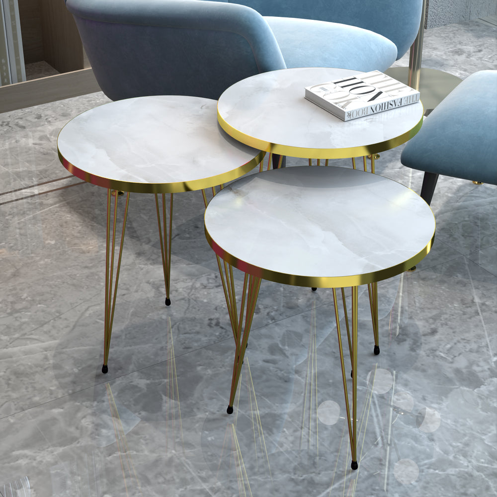 Satztisch Skibby im 3er Set in versch. Farben [en.casa] - premiumXL