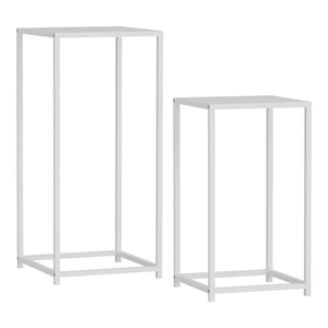 Beistelltisch Åseral 2er-Set Säulenform in versch. Farben [en.casa]