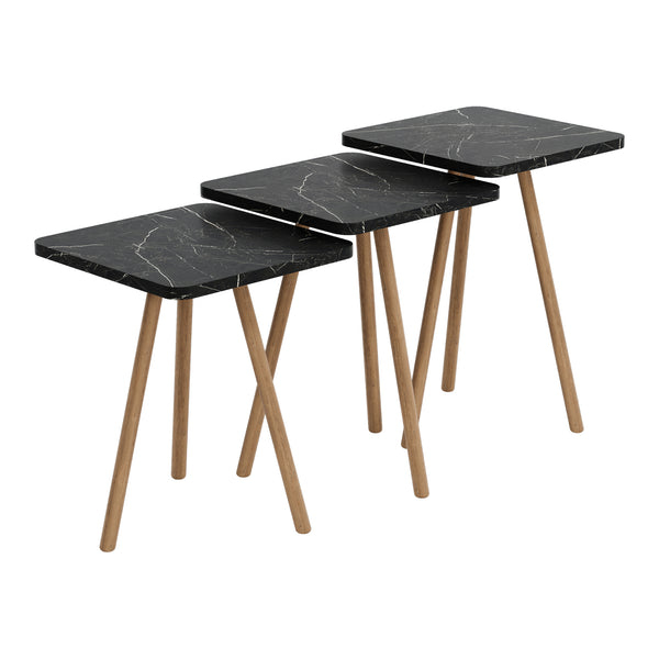 Satztisch Hobro im 3er Set Quadratisch 49x34x34 cm [en.casa]