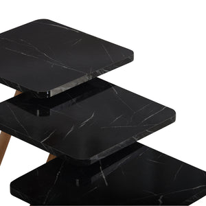 Satztisch Hobro im 3er Set Quadratisch 49x34x34 cm [en.casa]