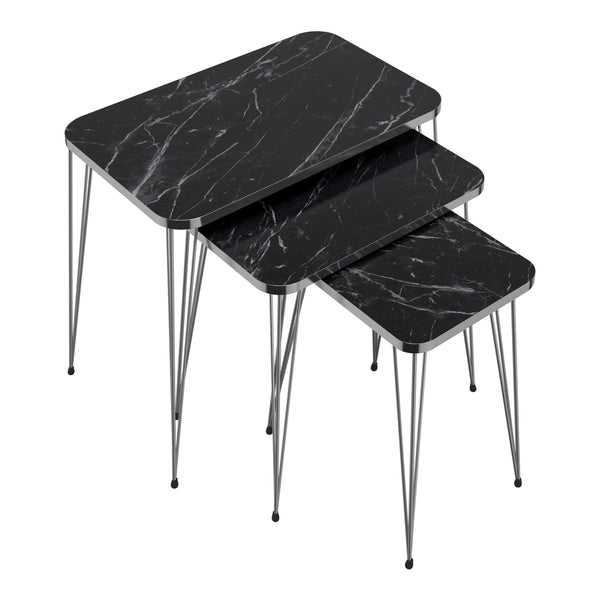 Satztisch Samsø 3er Set in versch. Farben [en.casa]