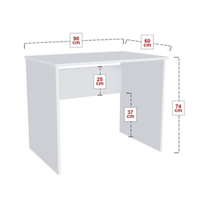 Schreibtisch Årdal 90x60x74cm in versch. Farben [en.casa]