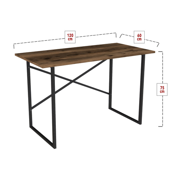 Schreibtisch Tjeldsund 120x60x75cm in versch. Farben [en.casa]