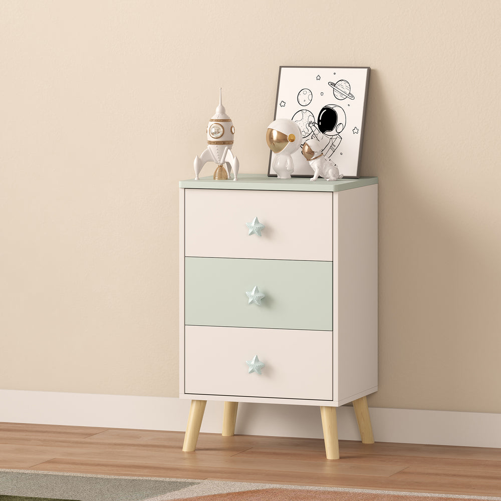 Kinderkommode Sandnes mit 3 Schubladen [en.casa]