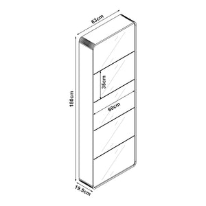 Schuhkipper Aure Weiß [en.casa]