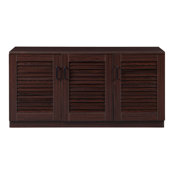 Schuhschrank Løten 125x36x62 cm Wenge [en.casa]