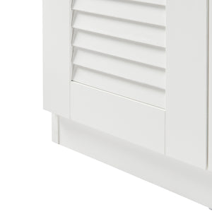 Schuhschrank Løten mit Sitzbank 120x36x97 cm Weiß [en.casa]