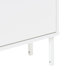 Schuhschrank Ylitornio 91,5x100x19 cm Weiß [en.casa]