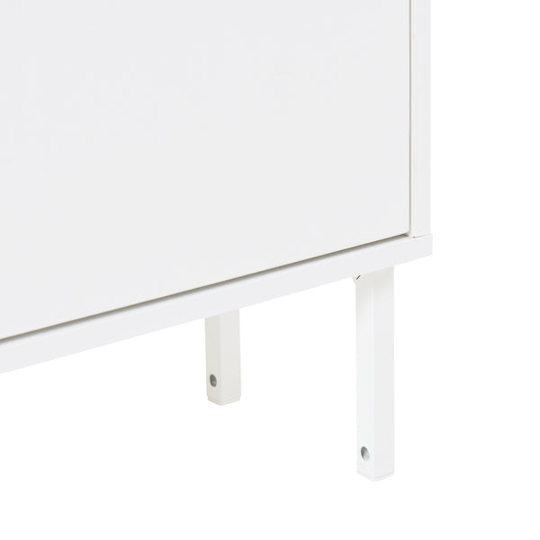 Schuhschrank Ylitornio 91,5x100x19 cm Weiß [en.casa]