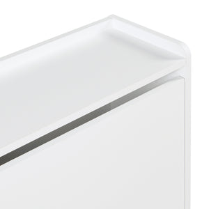 Schuhschrank Ylitornio 91,5x100x19 cm Weiß [en.casa]