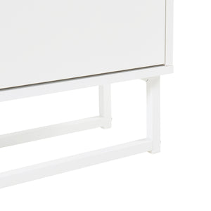 Schuhschrank Ylitornio 91,5x100x19 cm Weiß [en.casa]