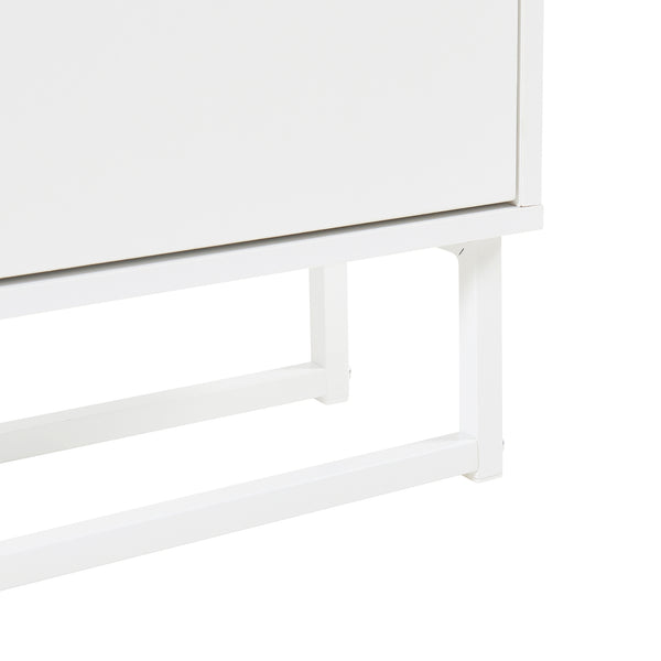 Schuhschrank Ylitornio 91,5x100x19 cm Weiß [en.casa]