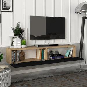 Fernsehschrank Toivakka 135x31x25cm in versch. Farben [en.casa]