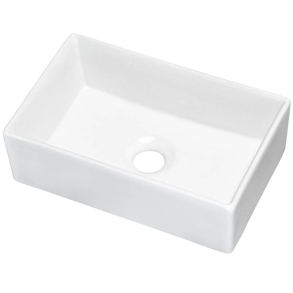 Waschtisch Skelbolu mit Aufsatzwaschbecken [en.casa]