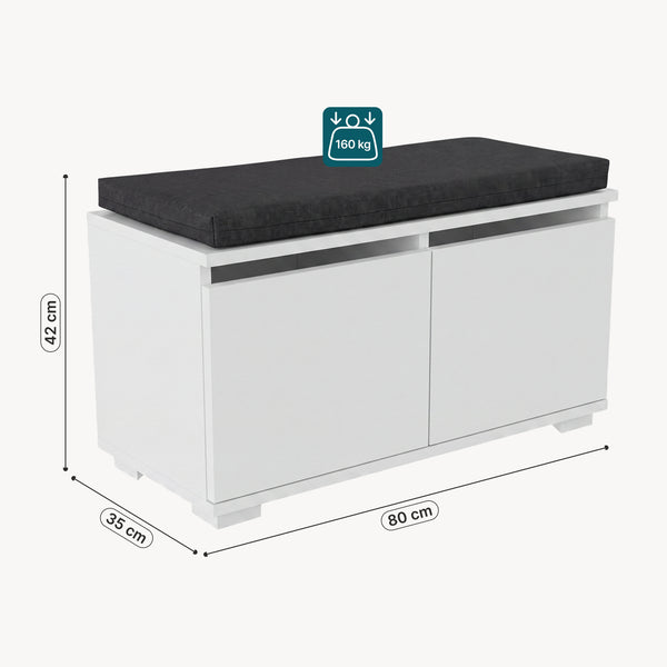 Schuhbank Brande [en.casa]