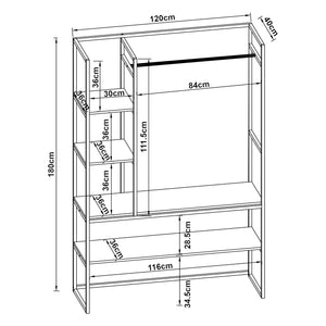 Garderobenständer Horgau [en.casa]