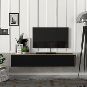 Fernsehschrank Toivakka 135x31x25cm in versch. Farben [en.casa]