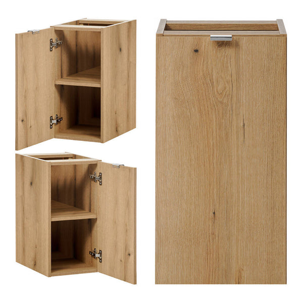 Waschtischunterschrank Skelbolu mit 2 Schubladen und 1 Tür [en.casa]