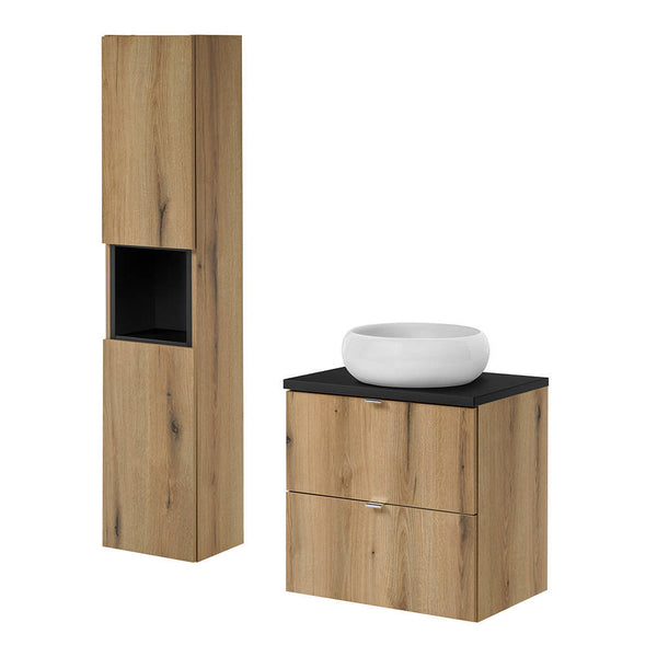 Waschbeckenunterschrank Skelbolu [en.casa]