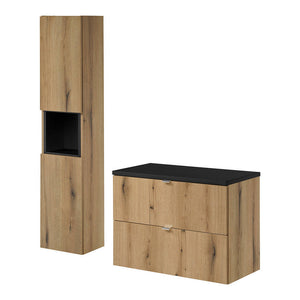 Waschbeckenunterschrank Skelbolu [en.casa]