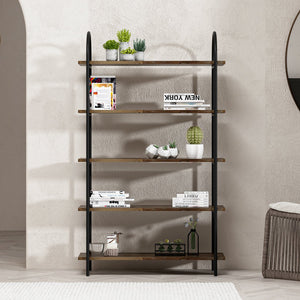 Standregal Broager Altholz/Schwarz in versch. Größen [en.casa]