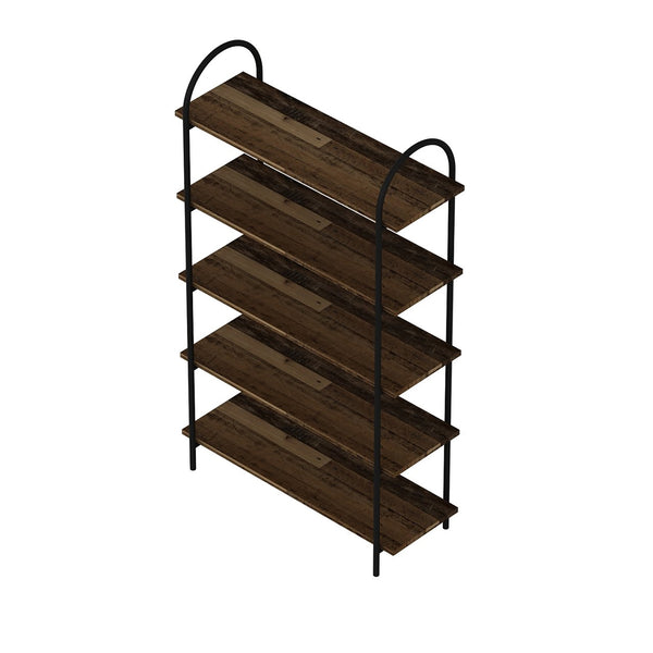 Standregal Broager Altholz/Schwarz in versch. Größen [en.casa]