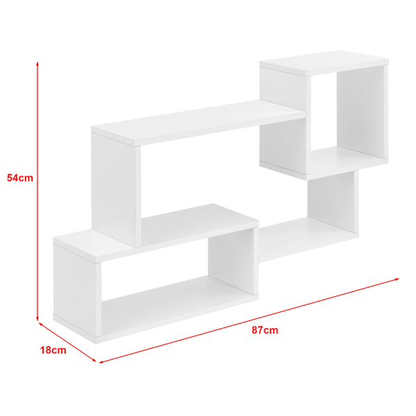 Schweberegal Kvinesdal mit 3 Fächern in versch. Farben [en.casa]