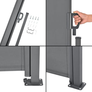 Seitenmarkise Mulhacén in versch. Farben und Größen pro.tec