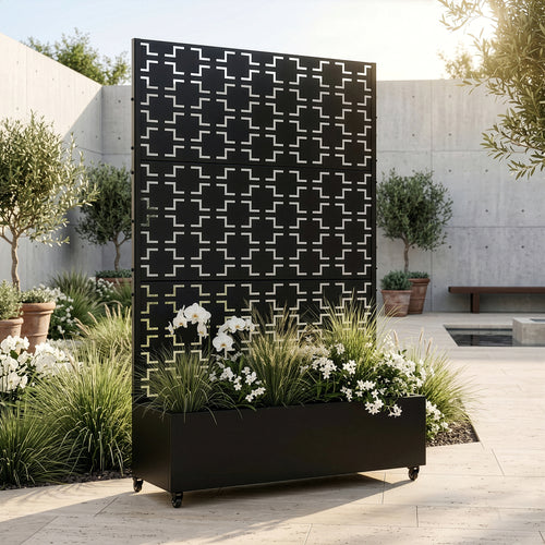 Trennwand Aaskis mit Blumenkasten [casa.pro]