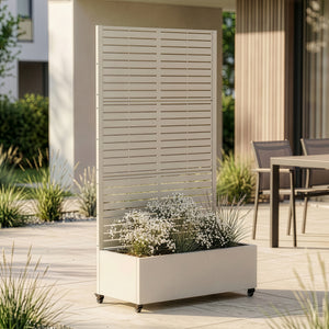 Trennwand Nodepp mit Blumenkasten Stahl [casa.pro]
