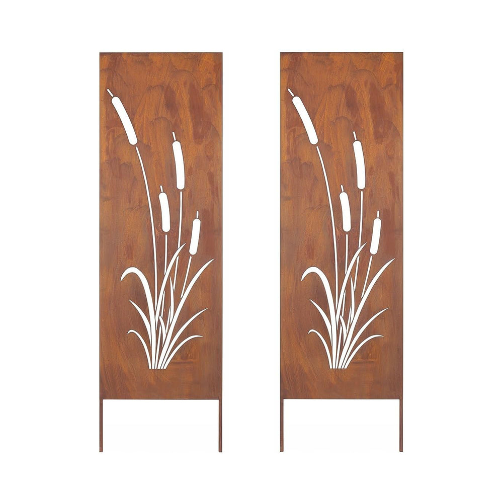 Gartenstecker Irsina 2er Set 160x50 cm Cortenstahl Edelrost [casa.pro]