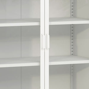 Sideboard Fauske mit Glastüren in versch. Farben [en.casa]