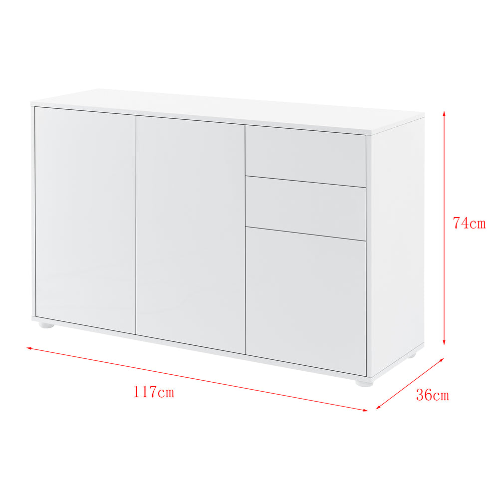 Sideboard Paarl 74x117x36 cm in versch. Farben en.casa - premiumXL