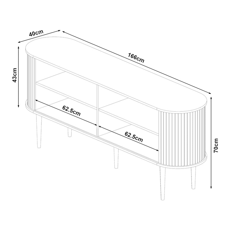 Maßskizze Sideboard Mapia [en.casa]