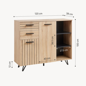 Sideboard Noppen [en.casa]