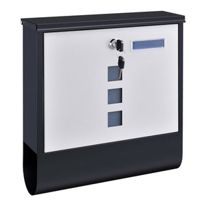 Briefkasten Sanitz 34x31x10cm Stahl in versch. Farben [en.casa]