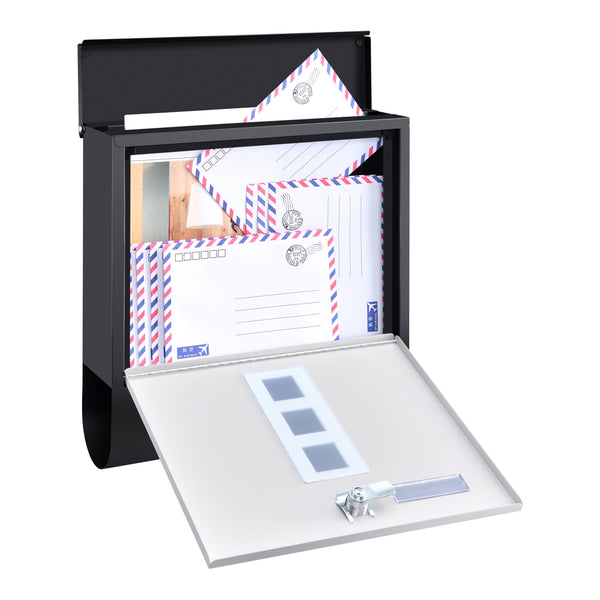 Briefkasten Sanitz 34x31x10cm Stahl in versch. Farben [en.casa]