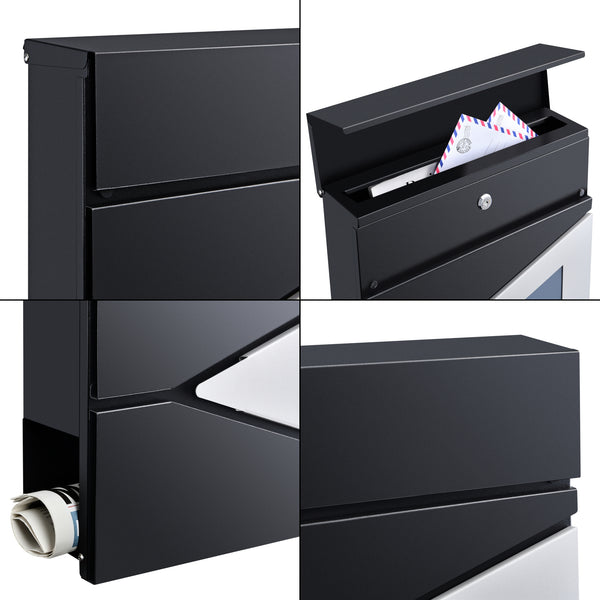 Briefkasten Schönburg 37x37x11cm Stahl in versch. Farben [en.casa]