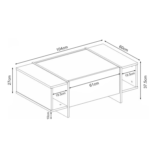 Couchtisch Tavak 104x60x38 cm [en.casa]