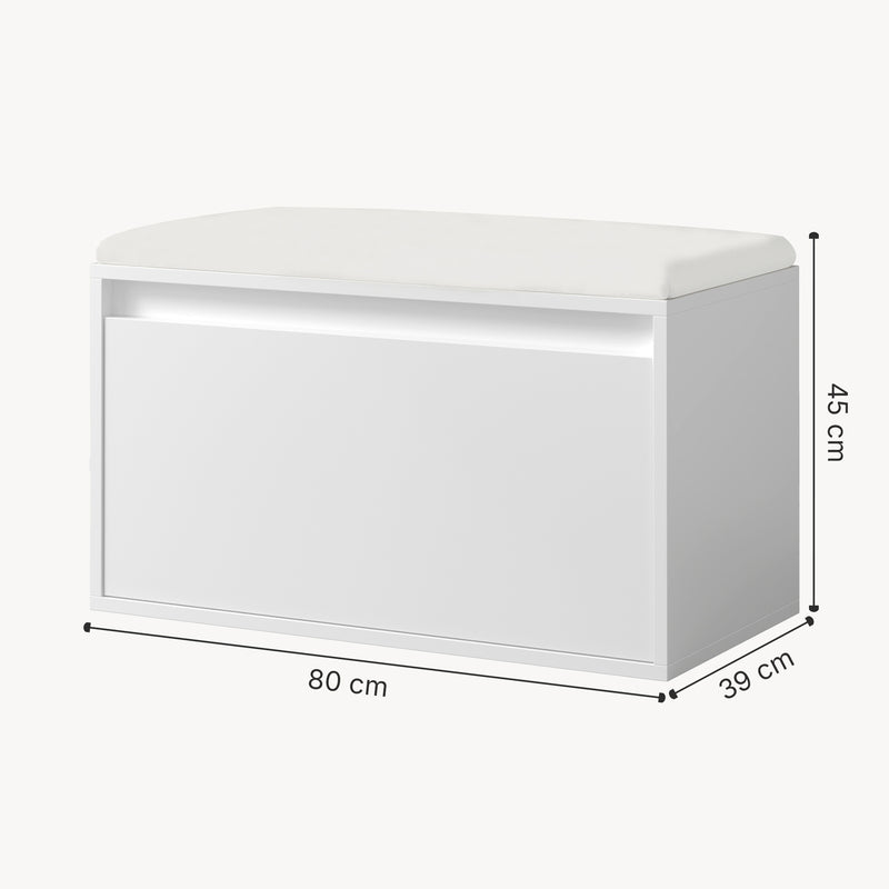 Maßskizze Sitzbank Degerfors 80x39x45 cm [en.casa]